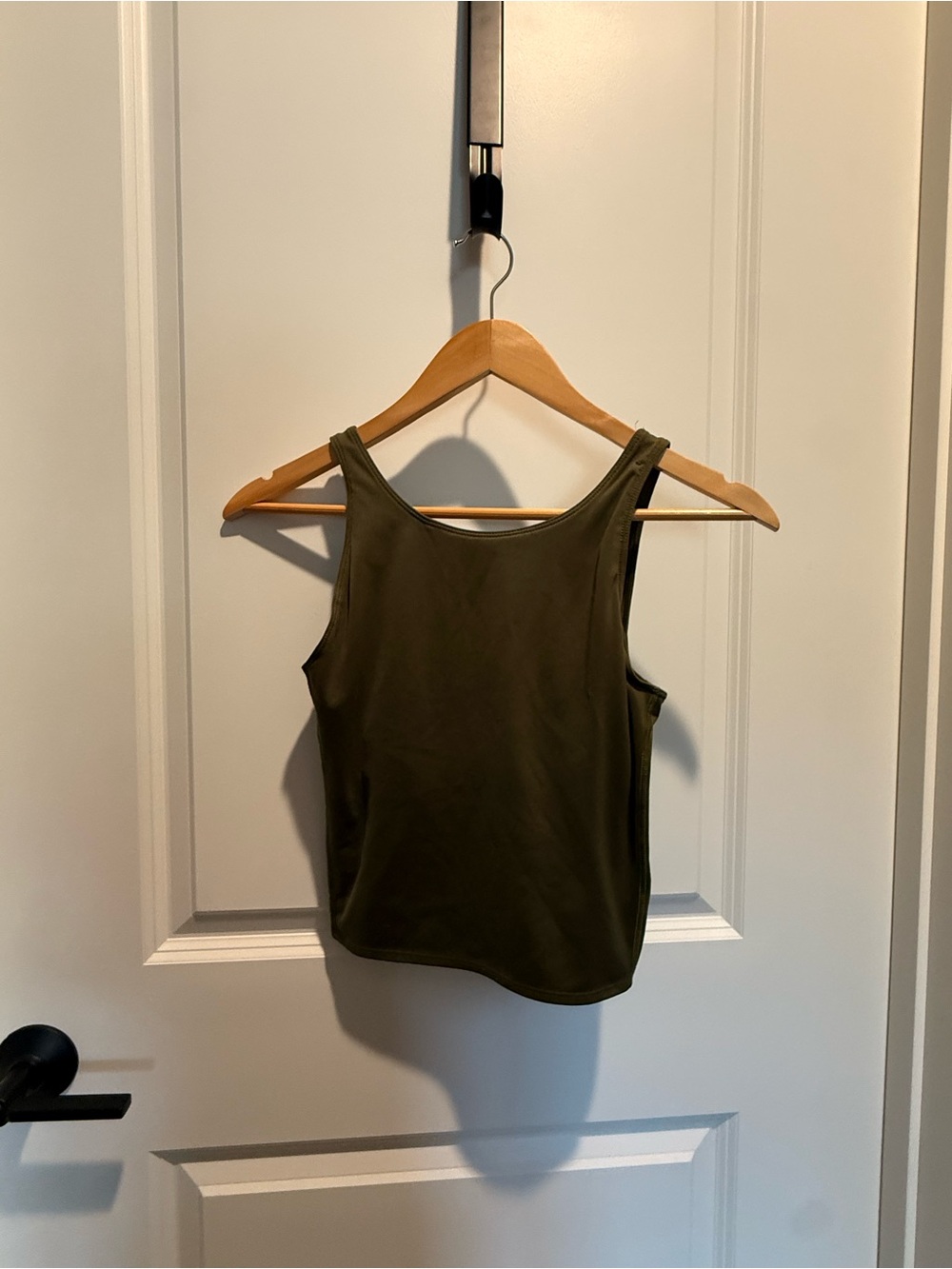adidas Olive Green Scoop Neck Tank